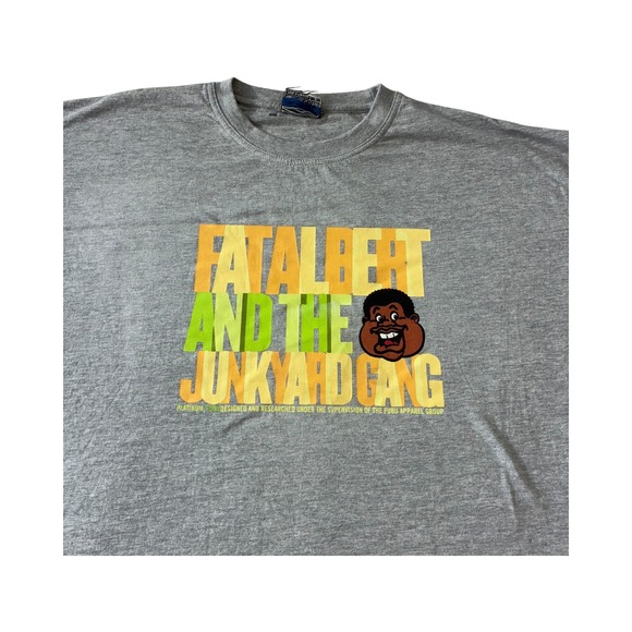 Vintage Platinum Fubu Fat Albert and The Junkyard Gang T Shirt XL - Picture 1 of 12